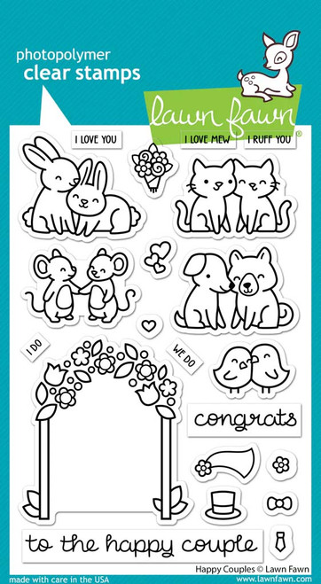 happy couples Lawn Fawn Stamps LF3353