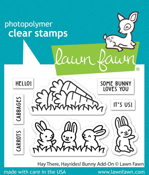 hay there, hayrides! bunny add-on Lawn Fawn Stamps LF3357