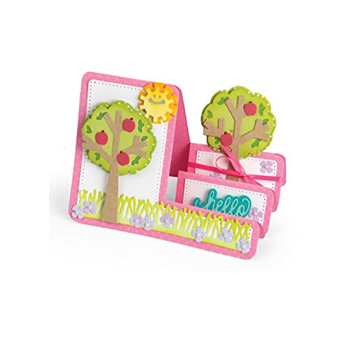 Sizzix Framelits Die Set 19PK - 661833 Tree Step-Ups Card by Stephanie Barnard
