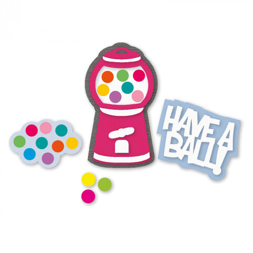 Sizzix Thinlits Die Set 10PK - 661127 Gumball Machine by Stephanie Barnard