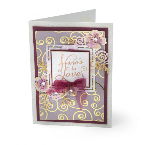 Sizzix Thinlits Die - 661896 Floral Label