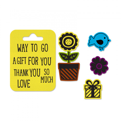 Sizzix Framelits Die Set w/Stamps - 662800 A Gift for You Tag by Lori Whitlock