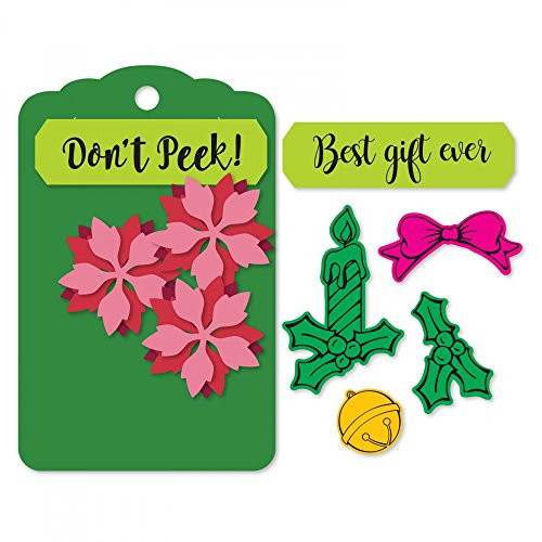 Sizzix Framelits Die Set 8PK w/Stamps - 662176 Seasonal Tag by Lynda Kanase