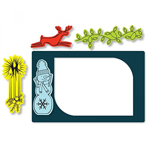 Sizzix Framelits Die Set w/Stamps - 662177 Seasonal Borders Photo Frame