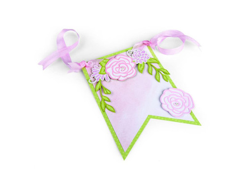 Sizzix DTutera Thinlits Die Floral Banner
