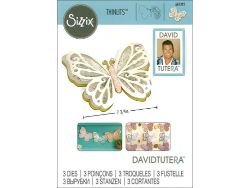 Sizzix DTutera Thinlits Die Lg Delicate Butterfly Large