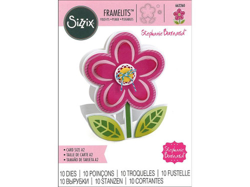 Sizzix SIZ662260 Fold It Flower SBarnard Framelits Die Card