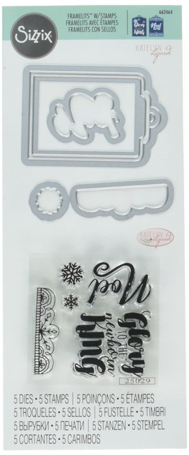 Sizzix KLizardi Framelits Die/Stamp GloryToTheKing KL FramelitsDie/StampGloryKing