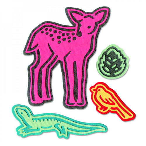 Sizzix Thinlits Die Set 8PK - Fairy Animals by Jorli Perine 662854