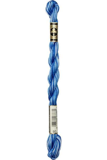 DMC 115 5-93 Pearl Cotton Thread - Variegated Cornflower Blue - Size 5