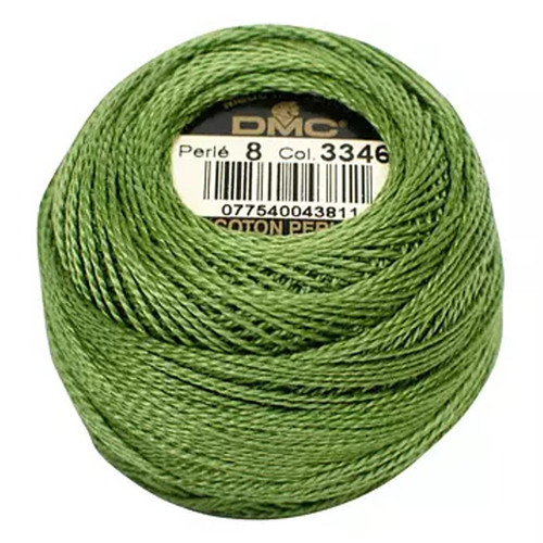 DMC 116 8-3346 Pear Cotton Thread Ball, Hunter Green, Size 8