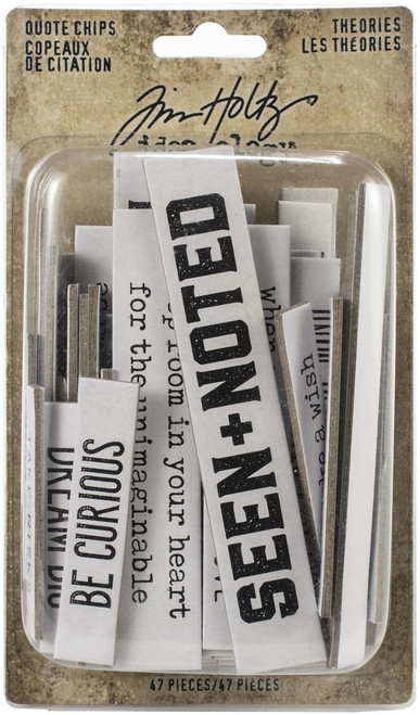 Tim Holtz Idea-ology Quote Chips Theories