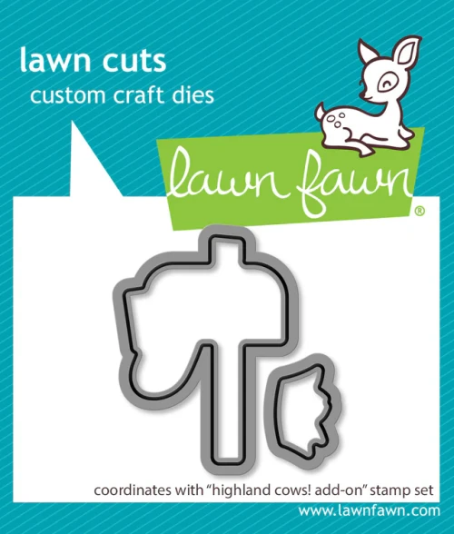 Lawn Fawn dies highland cows! add-on lawn cuts