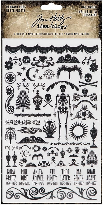 Tim Holtz Idea-ology Remnant Rub Halloween