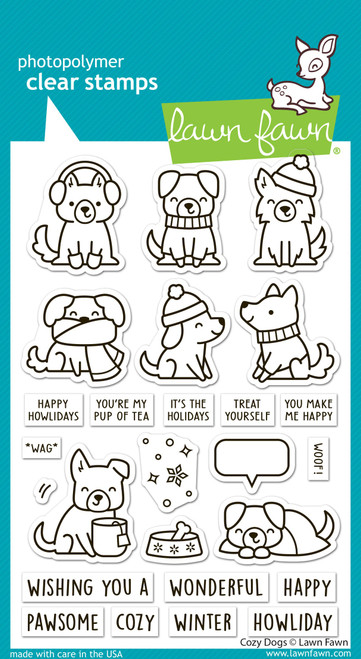 Lawn Fawn Cozy Dogs - Stamps LF4250