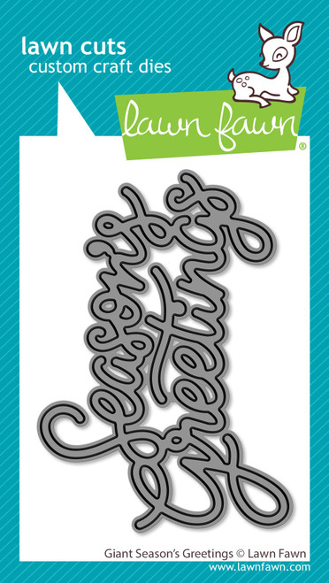Lawn Fawn Giant Season's Greetings - Stand Alone Die LF4274