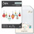 Sizzix Clear Stamps & Framelits Set - Christmas Baubles + Storage Pocket - Bundle of 2 items