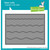 Lawn Fawn Custom Craft Die Stitched Wavy Backdrop: Landscape LF2889