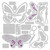 Sizzix Thinlits Die Set Patterned Butterflies by Jenna Rushforth 665896
