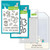 Lawn Fawn Fall Mice Craft Bundle - Stamps, Dies & Coloring Stencil + MCB Secure Storage Pocket