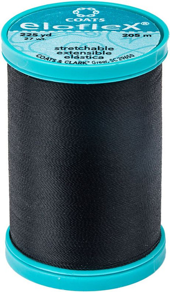 Coats Eloflex Stretch Thread 225yd - Black 0900