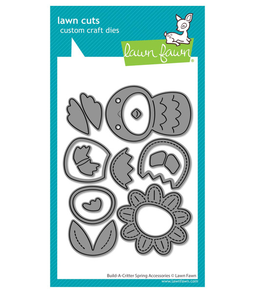 Lawn Fawn Dies build-a-critter spring accessories LF4045