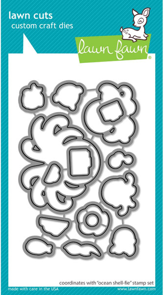 Lawn Fawn Lawn Cuts Custom Craft Die LF2330 Ocean Shell-fie Dies