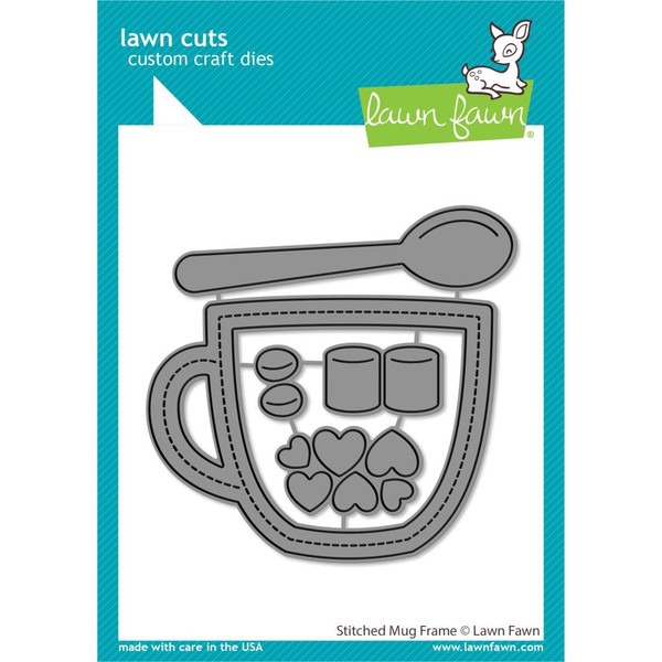 Lawn Fawn Craft Die Stitched Mug Frame LF2445