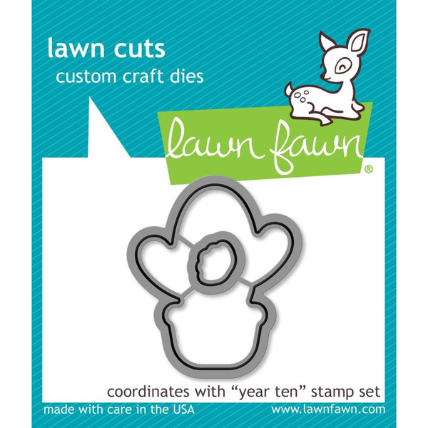 Lawn Fawn Craft Die - LF2237 Year Ten