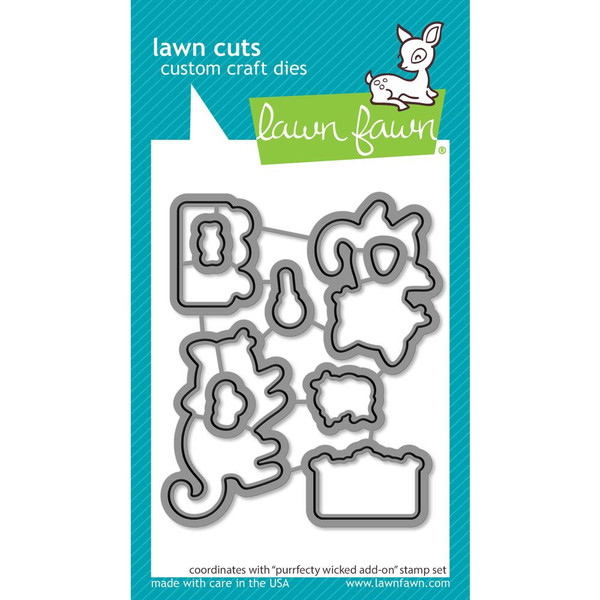 Lawn Cuts Custom Craft Die LF2667Purrfectly Wicked Add-On