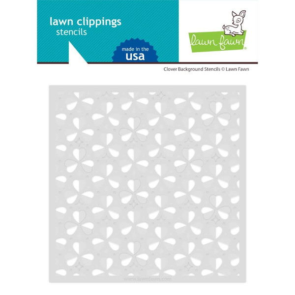 Lawn Fawn LF2823 Clover Background Stencils