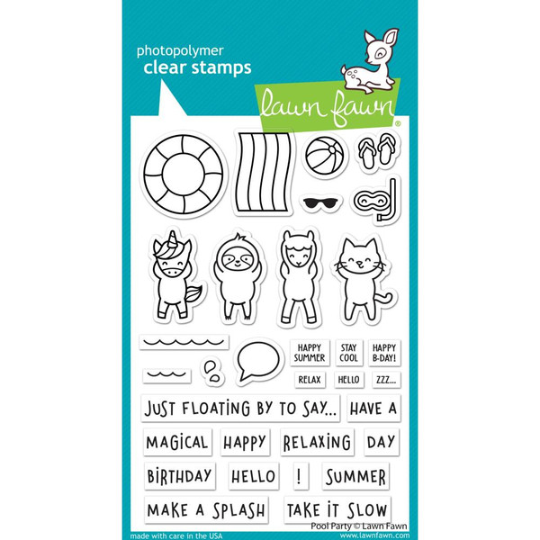 Lawn Fawn Clear Stamps Pool Party LF2854