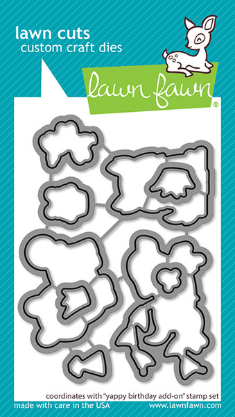 yappy birthday add-on lawn cuts Lawn Fawn Dies LF3161