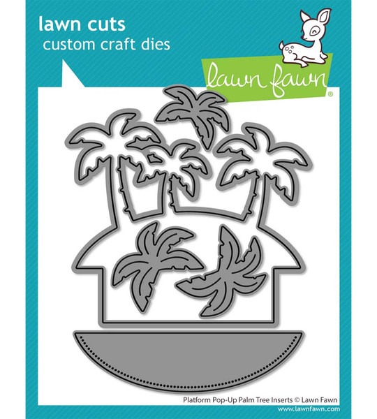 Lawn Fawn Dies platform pop-up palm tree inserts LF3802