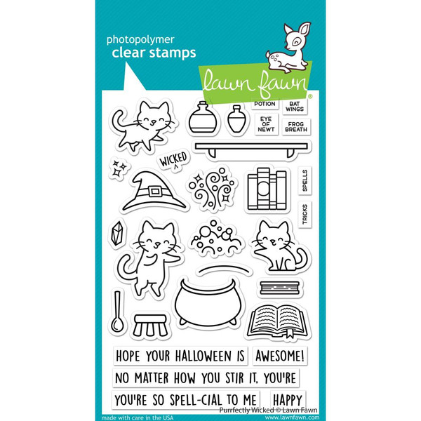 Lawn Fawn Clear Stamps LF2664 Purrfectly Wicked