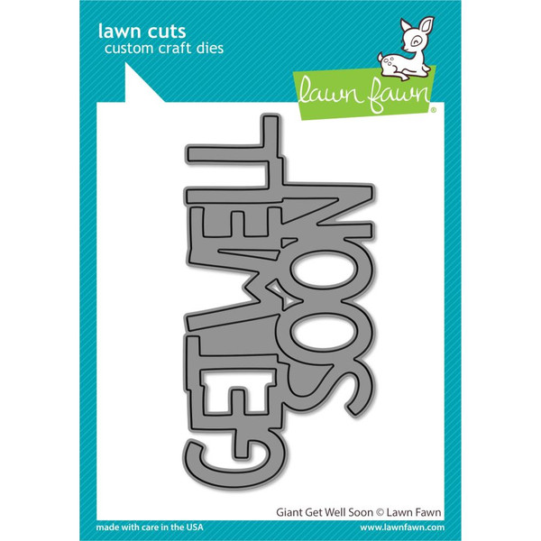 Lawn Cuts Custom Craft Die Giant Get Well Soon LF2804