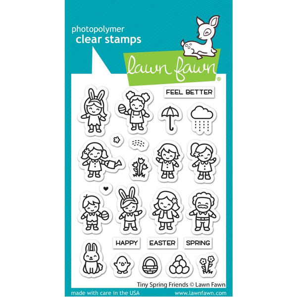Lawn Fawn Clear Stamps 3"X4" Tiny Spring Friends LF2778