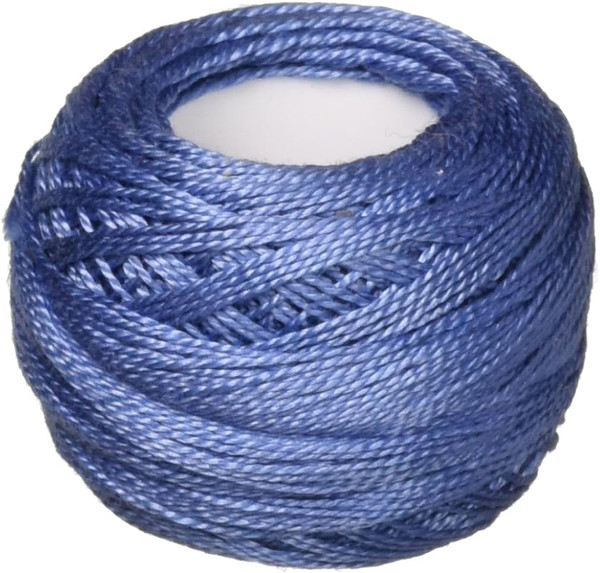 DMC 116 8-322 Pearl Cotton Thread Ball, Dark Baby Blue, Size 8