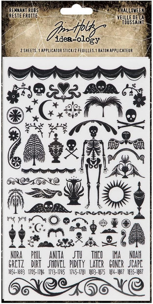 Tim Holtz Idea-ology Remnant Rub Halloween