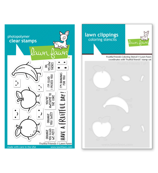 Lawn Fawn Stamp & Coloring Stencil Set - 