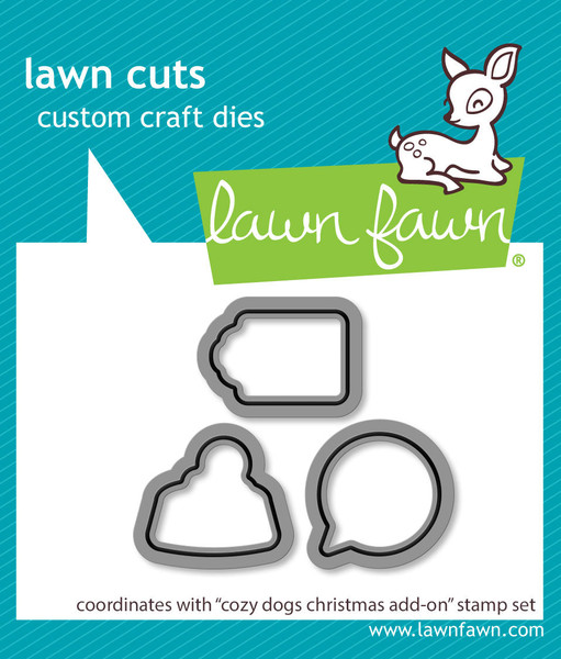 Lawn Fawn Cozy Dogs -Lawn Cuts Dies LF4254