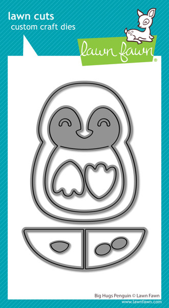 Lawn Fawn Big Hugs Penguin - Stand Alone Die LF4268