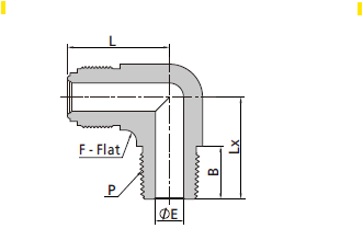 Body to Male NPT Elbow_dwg