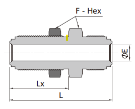 Bulkhead Union Body - Drawing