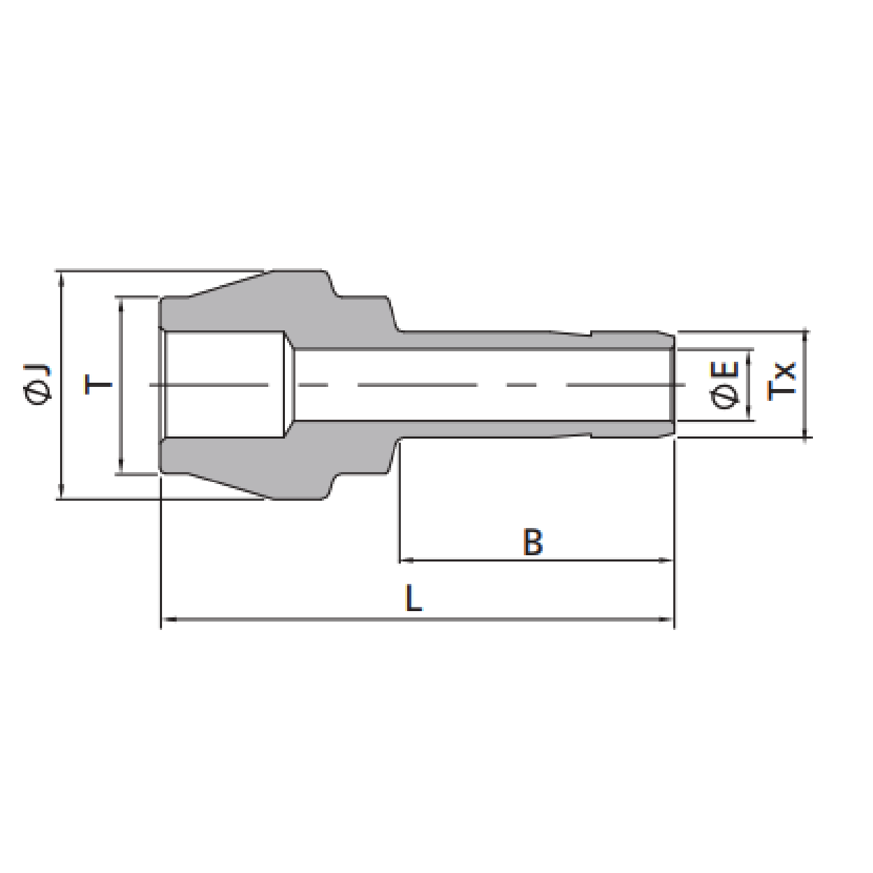Reducing Port Connector - Drawing