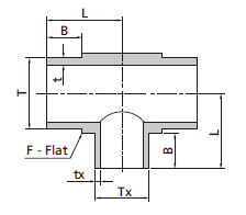 REDUCING Union Tees DWG