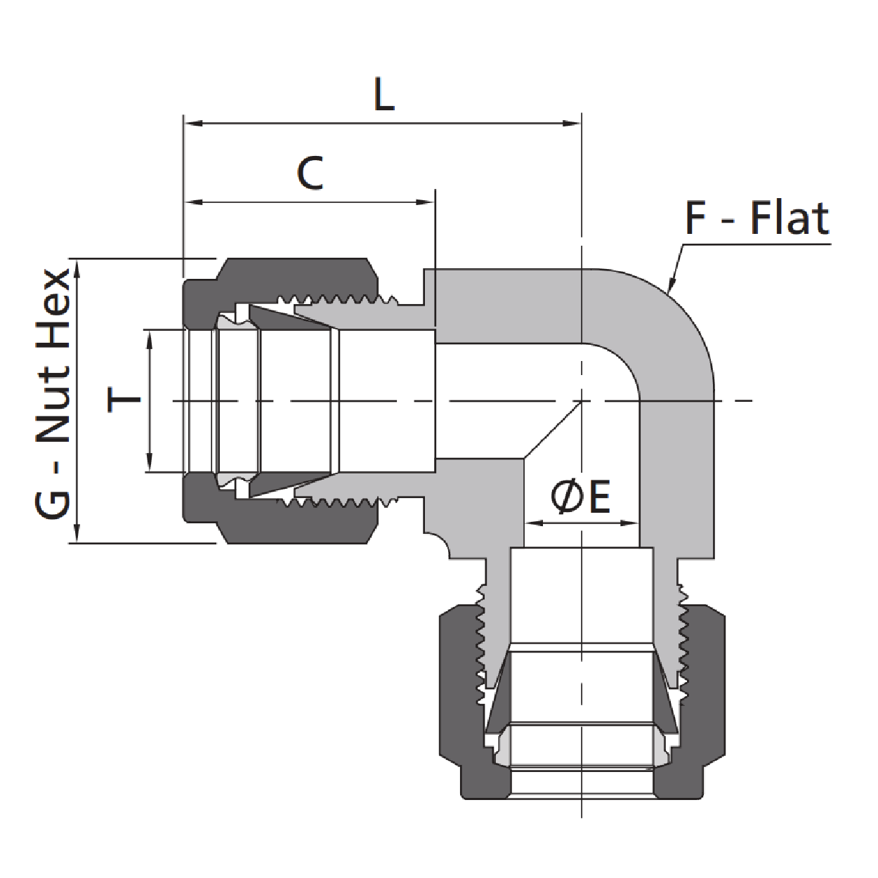 Union  Elbow- Drawing