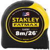 Stanley FatMax 26'/8M x 1-1/4" Tape Rule w/ BladeArmor Coating