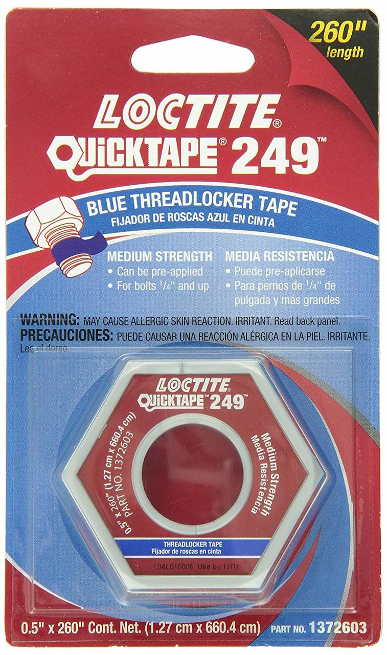 Loctite 249 Quicktape Medium Strength Blue Sabre Industrial Supplies