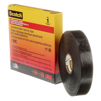 Scotch?« Professional Grade Linerless Rubber Splicing Tape, 130C, black 30 mil (0.76 mm), 3/4 in x 30 ft (19 mm x 9.1 m)